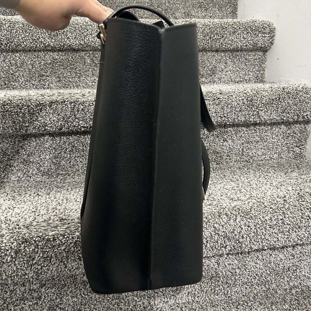 NEW Cole Haan Everyday Grand Series Black Leather Tote Bag Top Zip, Retails $310 - Picture 9 of 16